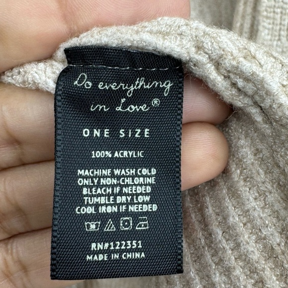 Anthropologie Do Everything In Love Dolman Sleeve Ribbed Cardigan Tan One Size - Picture 6 of 6